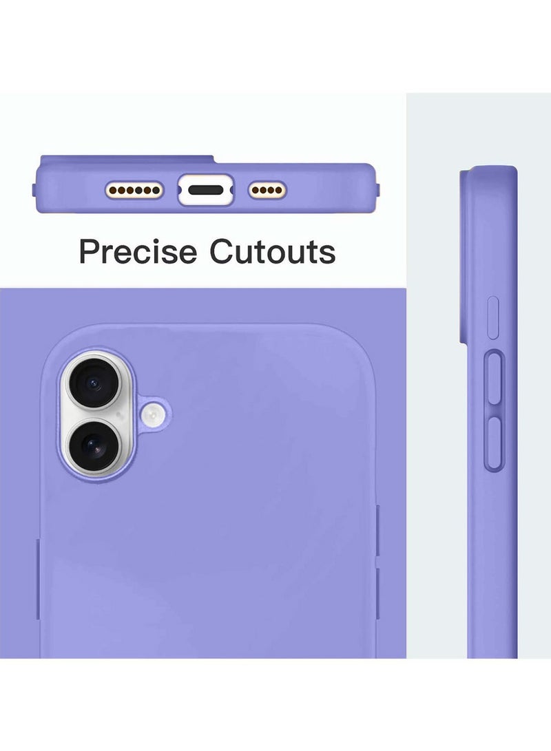 Techie Soft Smooth Silicone MagSafe Back Cover Case with Inner Microfiber Lining for Apple iPhone 16 Plus – Light Purple - Image 4