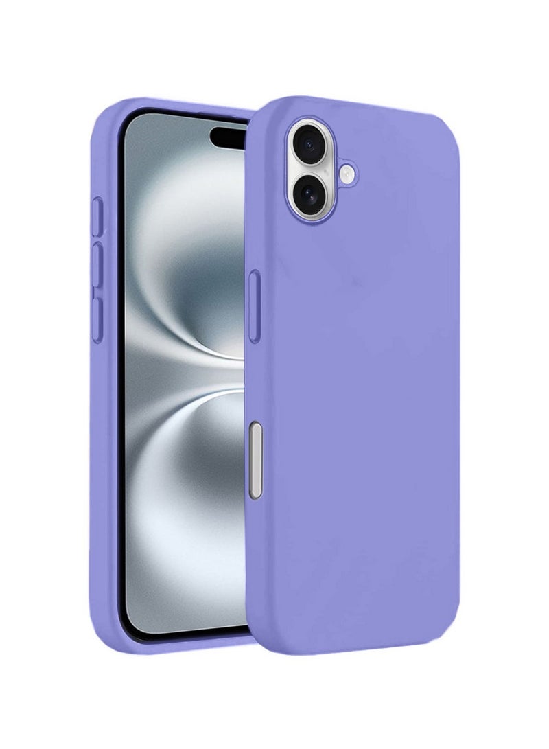 Techie Soft Smooth Silicone MagSafe Back Cover Case with Inner Microfiber Lining for Apple iPhone 16 Plus – Light Purple - Image 1