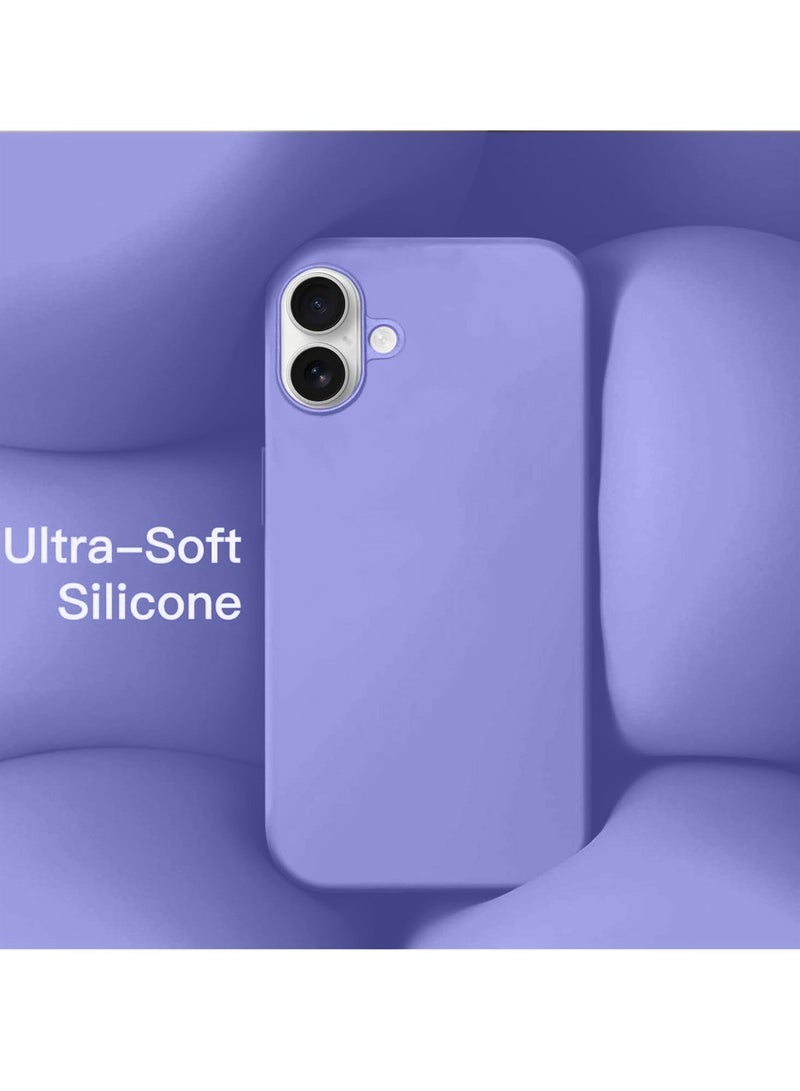 Techie Soft Smooth Silicone MagSafe Back Cover Case with Inner Microfiber Lining for Apple iPhone 16 Plus – Light Purple - Image 2