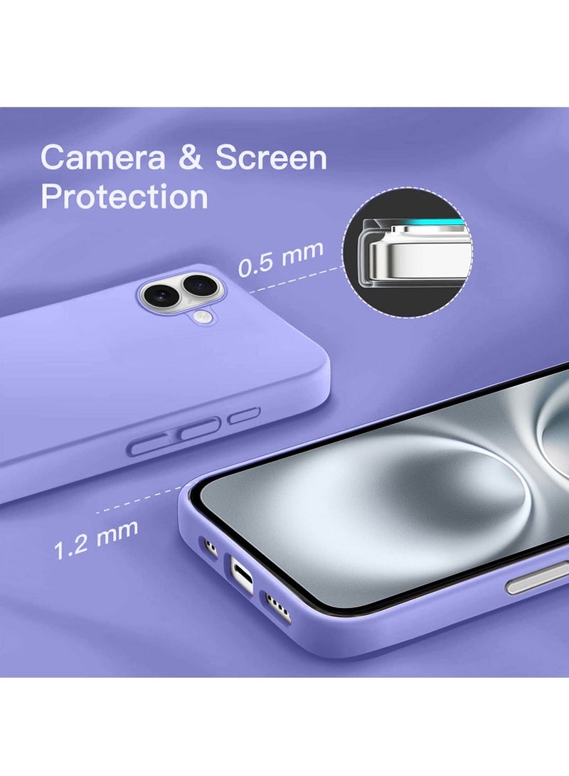 Techie Soft Smooth Silicone MagSafe Back Cover Case with Inner Microfiber Lining for Apple iPhone 16 Plus – Light Purple - Image 3