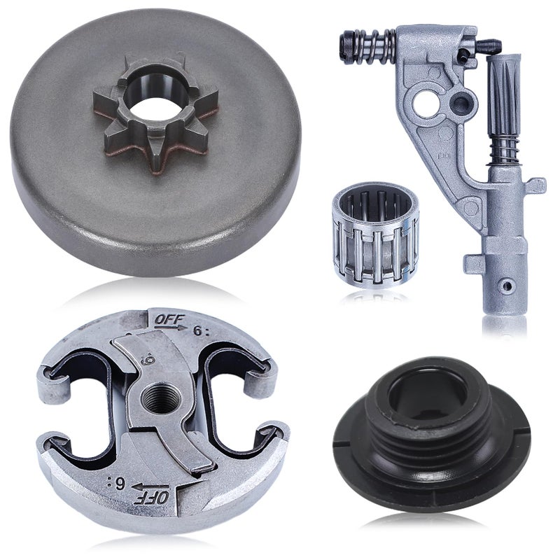 Atunee 537291702 Sprocket Clutch Drum 544180104 Oil Pump Assembly for Husqvarna 455 460 461 Chainsaw with Worm Gear Needle Bearing - Image 2