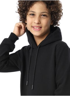 Andora Slip On Fleeced Boys Hoodie _ Black  - Image 4