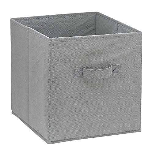 Handy Laundry Foldable Cube Storage Bins - 6 Pack - Decorative Fabric Storage Cubes are Collapsible & Great Organizer for Shelf, Closet or Underbed. Convenient for Clothes or Kids Toy Storage (Grey) - Image 2