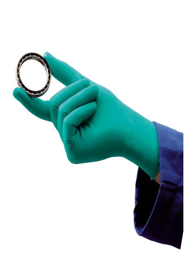 Ansell قفازات نيتريل خالية من البودرة أنسل 92600M توتش إن تاف 92-600، سمك 5 مل، طول 9.5"، عرض 3"، ارتفاع 0.09"، متوسط، أزرق فاتح (عبوة من 100)  - Image 2