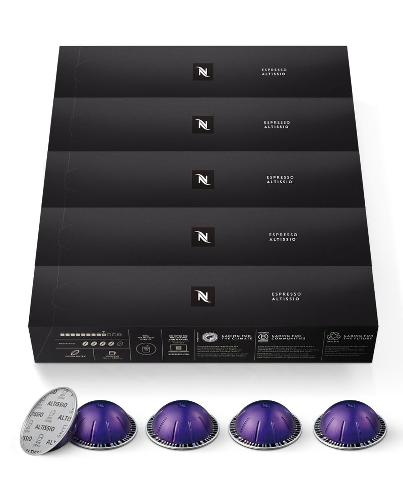 Nespresso Capsules Vertuo Altissio Medium Roast Espresso Coffee 50 Count Espresso Pods Brews 135oz - Image 2