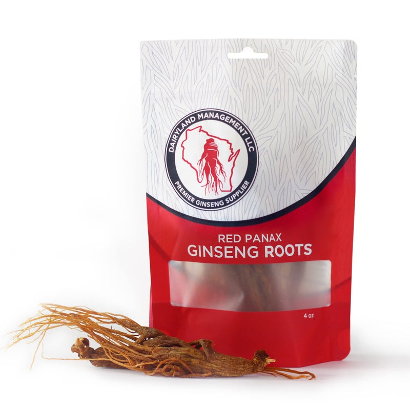 Dairyland Management LLC Red Panax Ginseng Root - 4 oz Pack of Korean Panax Ginseng Root - Authentic Panax Ginseng - Non-GMO, Gluten Free Ginseng Root - Ideal for Use in Soup, Tea - Image 1