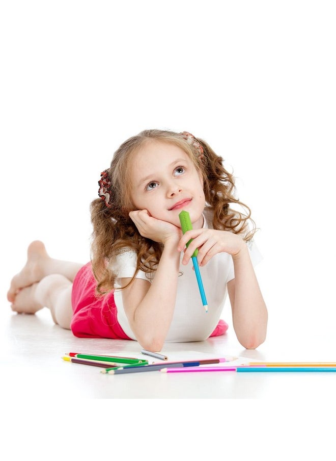 Eersida 6 Pieces Pencil Toppers Set Silicone Pencil Toppers(Red, Blue, Green)  - Image 5