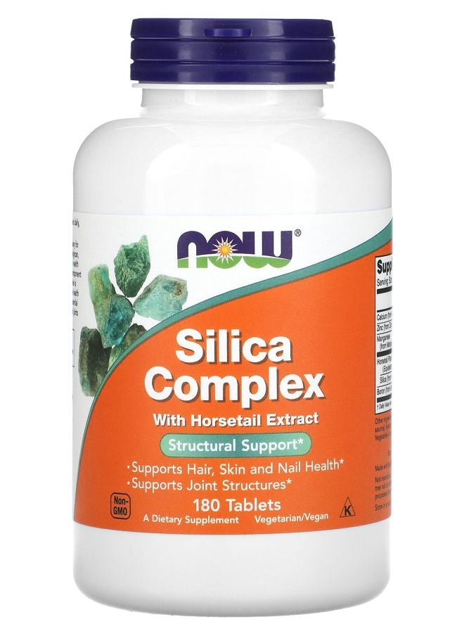 now - Silica Complex with Horsetail Extract 180 Tablets - Image 1