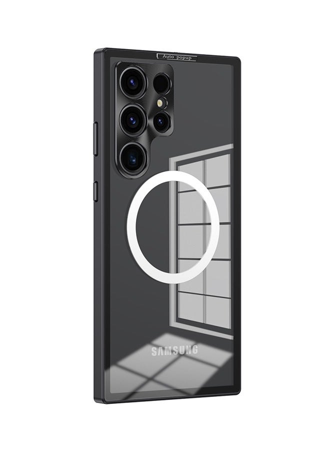 فَرَحُوم جراب مغناطيسي مضاد للصدمات لهاتف Samsung Galaxy S23 Ultra، متوافق مع MagSafe، جرابات هاتف شفافة واقية ومضادة للاصفرار - Image 1