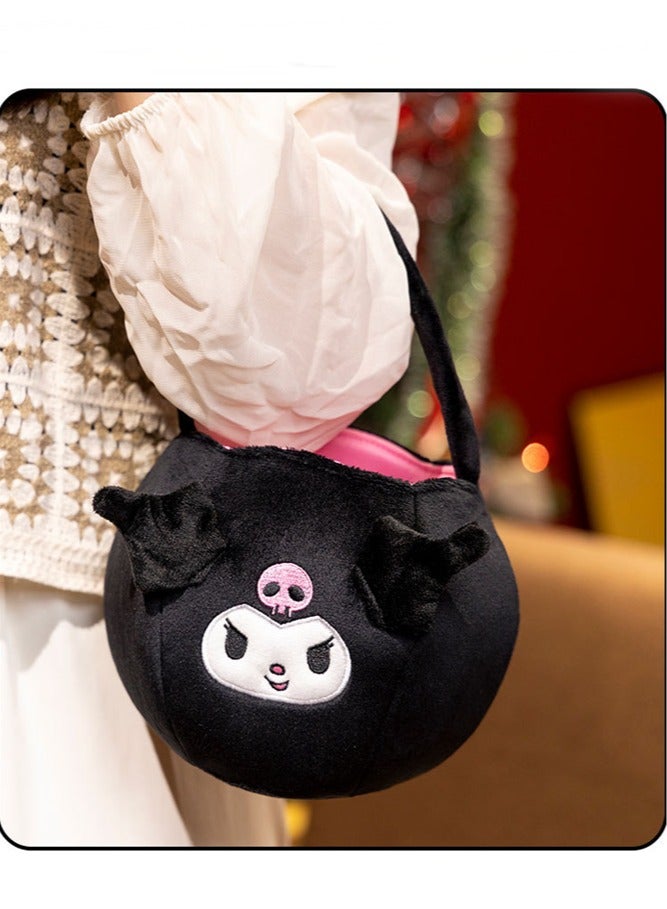 general Kuromi Candy Plush Storage Basket Handheld Decoration Suitable for Costume Boxes Halloween Festival Celebration - Image 2