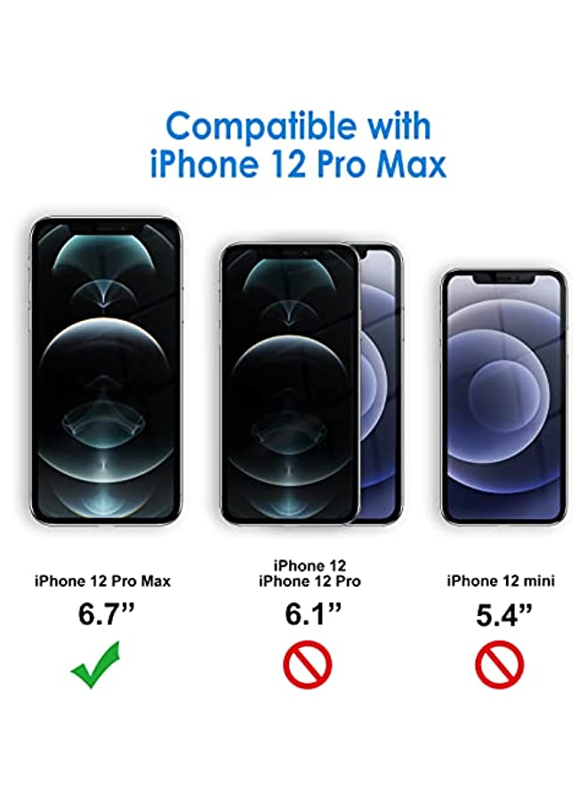 Jetech جراب سيليكون JETech لهاتف iPhone 12 Pro Max مقاس 6.7 بوصة، جراب حماية كامل الجسم بملمس حريري ناعم، غطاء مقاوم للصدمات مع بطانة من الألياف الدقيقة (أسود) - Image 2