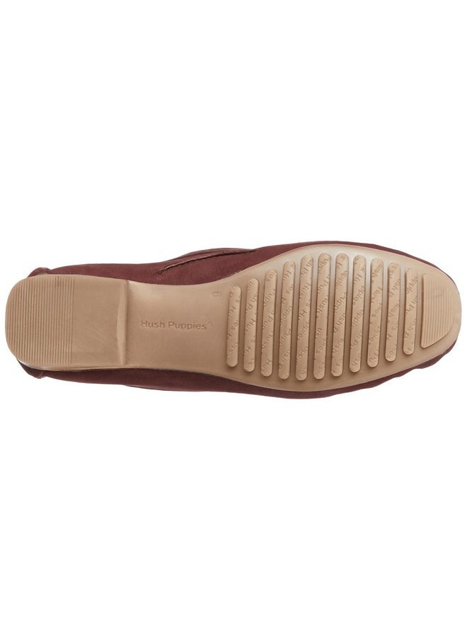 هاش بابيز - حذاء كاجوال نسائي من Hush Puppies Teresa Nubuck 5535966_Maroon_UK8 - Image 1