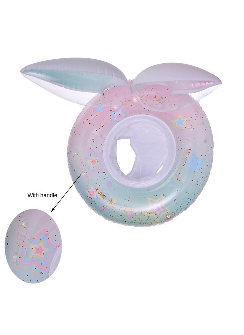 Y&D Giant Mermaid Tail Pool Float PVC Inflatable Floats Mermaid Swimming Ring Suitable for Ages 5-9 Years Kids Light Pink 55CM  - Image 3