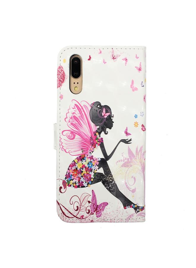 اس-توب جراب هاتف Huawei P20 من الجلد المنقوش بالزيت ثلاثي الأبعاد - Image 3