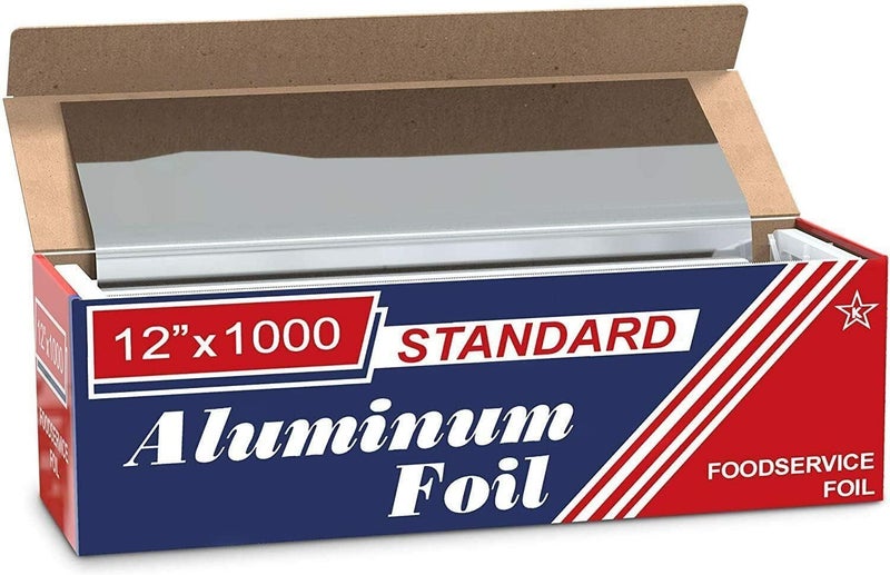 ROLLXY لفافة ألمنيوم قياسية 12" × 1000' لخدمة الطعام - Image 1