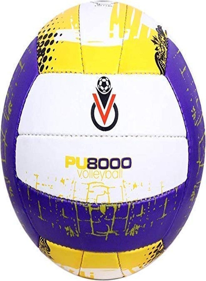 Gravin vinayak pu Multi Colour 8000 Volleyball - Size: 4 (Pack of 1, Multi Colour) - Image 1