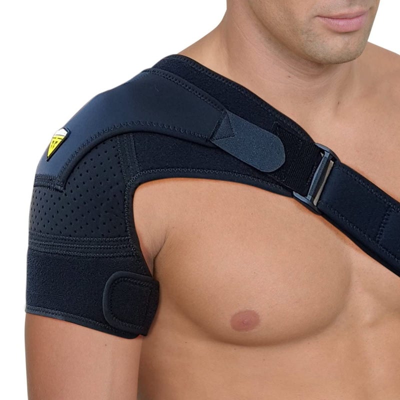 FIGHTECH Shoulder Brace for Torn Rotator Cuff for Men and Women 2 Sizes Support Pain Relief Black LargeXLarge