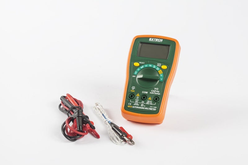 Extech MN35 Digital Mini Multimeter - Autoranging, 8 Functions, AC/DC Voltage & Current, Resistance, Diode, Continuity, Large LCD Display, Compact Handheld Design with Protective Holster - Image 4