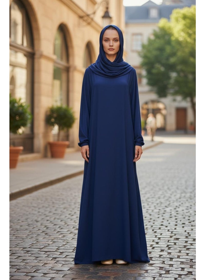 أزياء دي الترجمة إلى العربية:  **ثوب صلاة نسائي، عباءة إسلامية محتشمة بطول كامل، بأكمام طويلة، مريحة وأنيقة** - Image 2