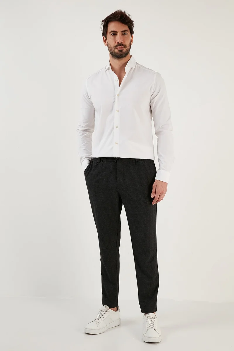بوراتي Slim Fit Normal Waist Straight Leg Trousers Men's Trousers 6135517