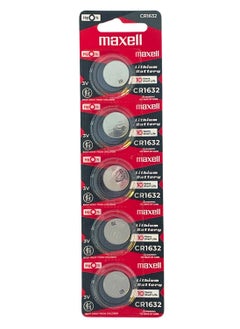 Maxell 5-Pieces Maxell CR1632 Lithium 3V (maxell) Japan Batteries 