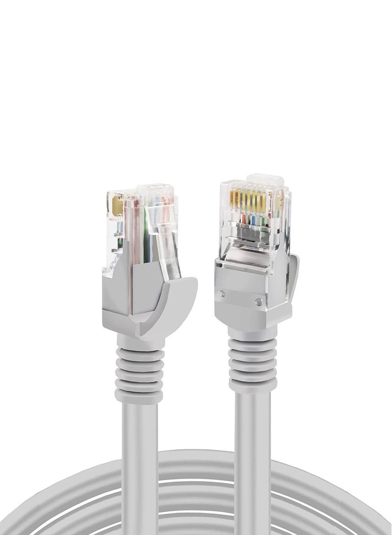 ليدين كابل إيثرنت مضفر Cat 6 Gigabit Lan Network RJ45 10Gbps 600MHz High Speed ​​Patch Cord F FTP متوافق مع PS4 PS5 WiFi Extender Smart TV Swicth Raspberry Modem Router (10M) - Image 4