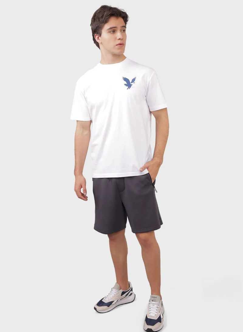 American Eagle Logo Detail Crew Neck T-Shirt