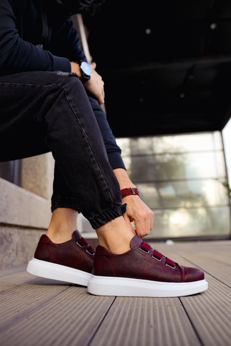 Chekich CH253 Cbt Mirror Non Men's Shoes Claret Red