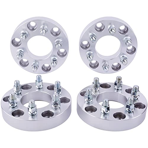 DCVAMOUS 4PC 6x135 to 6x5.5 Wheel Adapters 1.25 Inch with 14x2 Studs Compatible with Ford 6 Lug 6x135 to 6x139.7 for 2004-2014 F150 | 2003-2014 Expedition | 2003-2014 Navigator | 2006-2014 Mark LT - Image 1