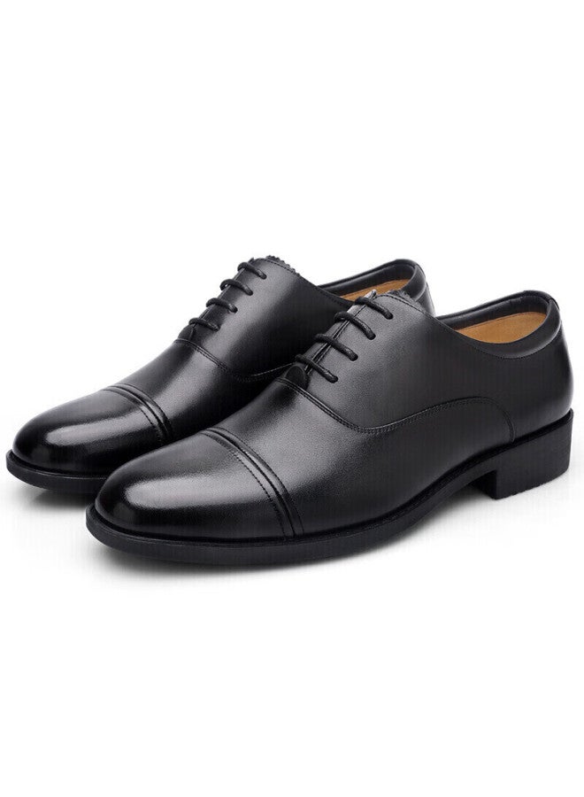 Strongman Qiangren Formal Shoes For Men, Jihua 3515 Three-joint Business Leather Shoes, Professional Commute Leather Shoes, Lace-up Commemorative Edition, Black, Size 41 - Image 3