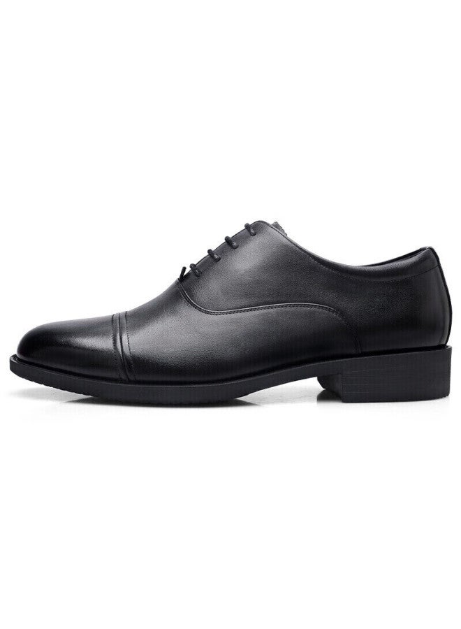 Strongman Qiangren Formal Shoes For Men, Jihua 3515 Three-joint Business Leather Shoes, Professional Commute Leather Shoes, Lace-up Commemorative Edition, Black, Size 41 - Image 1