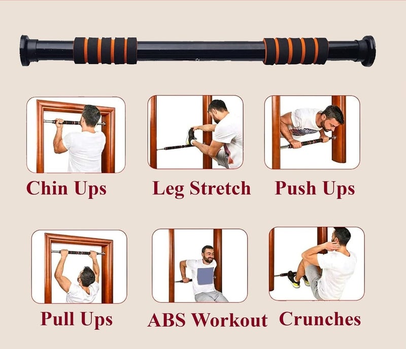 FITNACE Doorway Pull-Up Bar/Chin-Up Bar/Wall Mounted Pullup Bar/Non Slip Pull Up Rod & Chin Up Bar/Pull up bar for Home Capacity 200kg - Image 5
