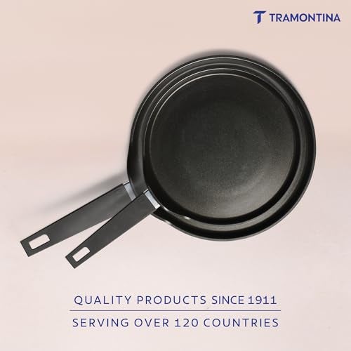 TRAMONTINA Aura Dosa Tawa 28cm | Reinforced Ceramic Non-Stick Cookware | Quick & Even Heating | Low-Oil Cooking | Bakelite Handle | Induction & Gas Compatible | Sea Green - Image 4