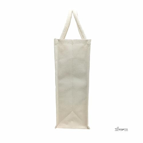 Sangra Canvas Reusable Bags for School, College & Office – Pack of 2, Stylish Lunch Bags for Men & Women (Beach) - Image 4