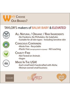 BALM! Baby BALM! Baby Diaper Balm - Organic Diaper Rash Cream - Cloth Diaper Rash Cream Balm | Multipurpose Skin Aid | Natural - Vegan - Herbal | Rash Ointment for Infants Kids | Diaper Balm Stick  - Image 3
