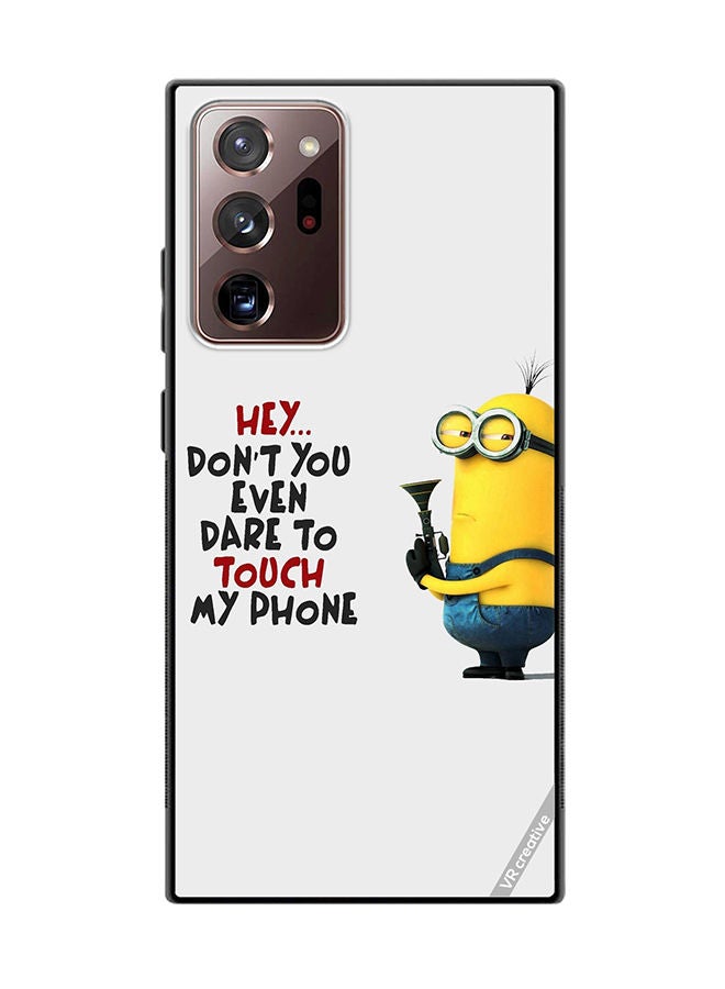 VR CREATIVE Protective Case Cover For Samsung Galaxy Note20 Ultra 5G Dont You Even Dare To Touch My Phone Design Multicolour - Image 1