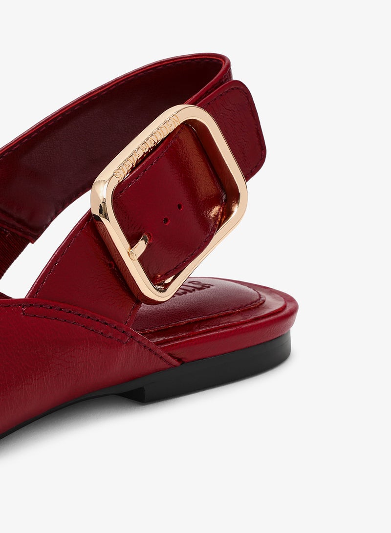 STEVE MADDEN SIANNA Textured Slingback Flats - Image 5