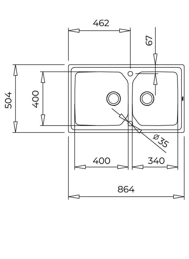 TEKA Stainless Steel Kitchen Sink with 2-in-1 Installation (top or flush) 210 mm Deep bowl 90 cm Base unit BROOKLYN 90 M-XP 2B - Image 4