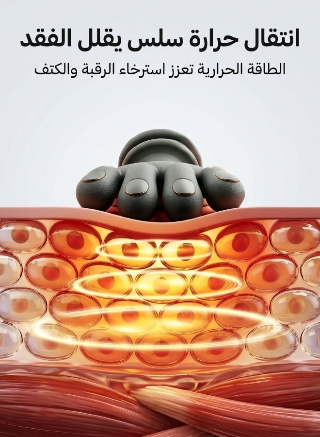 Finger Neck Massager, Portable Rechargeable Electric Neck and Shoulder Massager with Heating Function - Image 3