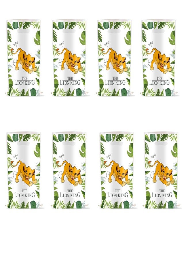 LYK 30PCS Lion Jungle Safari Party Bags Wild One Gift Bag, Jungle Safari Party Favors, Plastic Goodies Candy Treat Snack Bag for Kis Jungle Safari Animal Lion Wild One Party Supplies - Image 1
