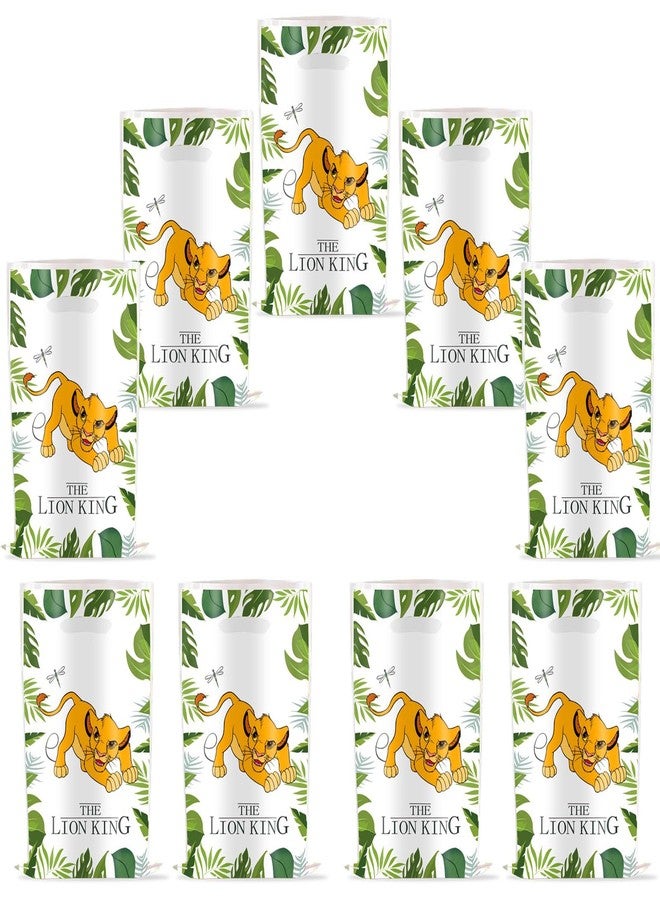 LYK 30PCS Lion Jungle Safari Party Bags Wild One Gift Bag, Jungle Safari Party Favors, Plastic Goodies Candy Treat Snack Bag for Kis Jungle Safari Animal Lion Wild One Party Supplies - Image 3