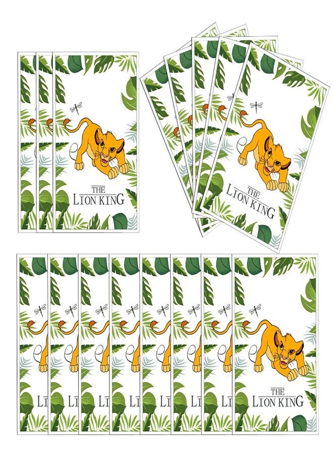 LYK 30PCS Lion Jungle Safari Party Bags Wild One Gift Bag, Jungle Safari Party Favors, Plastic Goodies Candy Treat Snack Bag for Kis Jungle Safari Animal Lion Wild One Party Supplies - Image 4