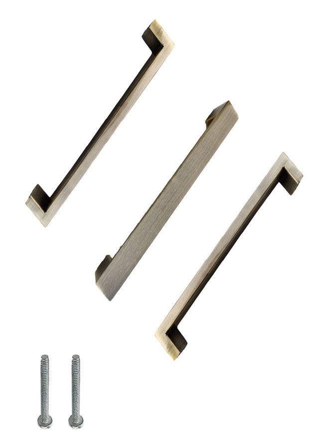 Atom 10 inches Steel Pull Handle | Brass Antique Finish | Door Handle | Office Cabinet Wardrobe Furniture Kitchen Drawer Push Bar, Phs01 - Image 2