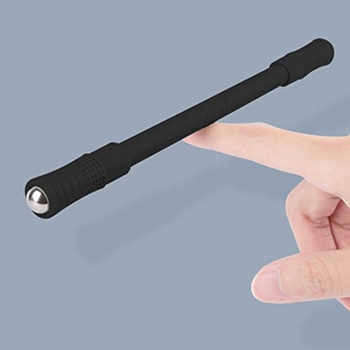 DBlosp Spinning Pen Rolling Finger Rotating Pen Gaming Trick Pen Mod with Tutorial No Pen Refill Stress Releasing Brain Training Toys for Kids Adults Student Office Supplies 2 Pack Black - Image 5