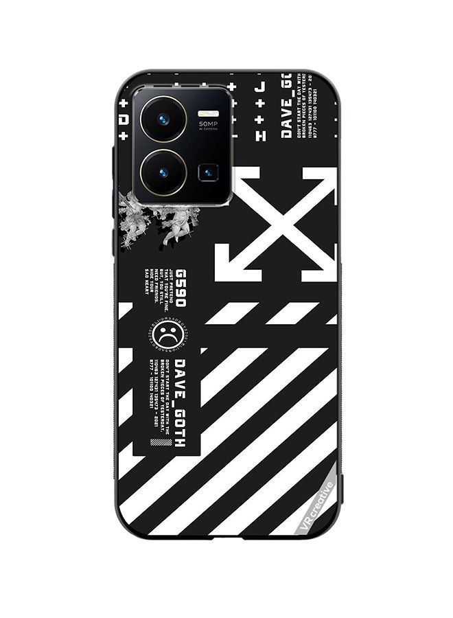 Protective Case Cover For Vivo Y35 Dave Goth Logo Design Multicolour