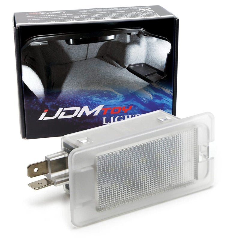iJDMTOY Xenon White LED Trunk Cargo Light Compatible With Hyundai Accent Elantra Genesis Coupe Sonata Kia Optima Forte Rio K900 etc OEM Replacement Powered by 18 Pieces of SMD LED Lights