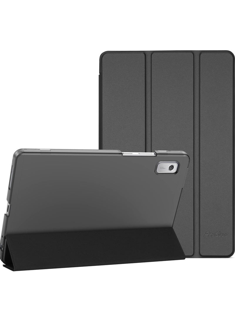 Procases Lenovo Tab M9 Case 9 Inch Slim Stand Hard Back Shell Protective Smart Cover Case Black - Image 1
