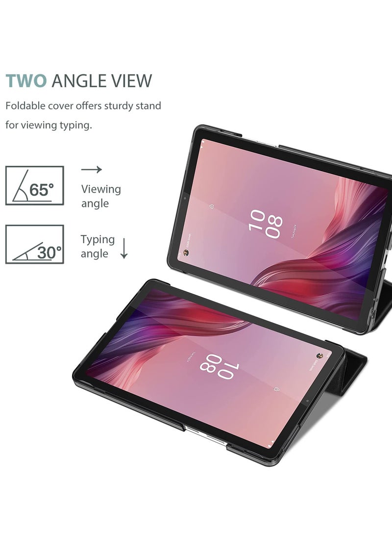 Procases Lenovo Tab M9 Case 9 Inch Slim Stand Hard Back Shell Protective Smart Cover Case Black - Image 4