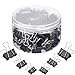 TecUnite 150 Pieces Binder Clips Paper Clamp Clips Assorted Sizes (Black) - Image 2