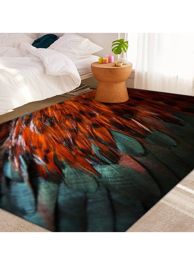 Loquat Squality Polyester Fiber 3D Visual Living Room Coffee Table Carpet